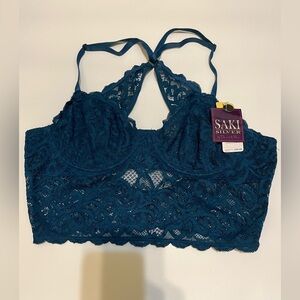 Silver Jeans Lace Bralette - Deep Blue